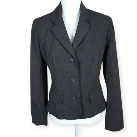 BODY BY VICTORIA CHARCOAL BLAZER SZ.S/M EUC. - Picture 1 of 6